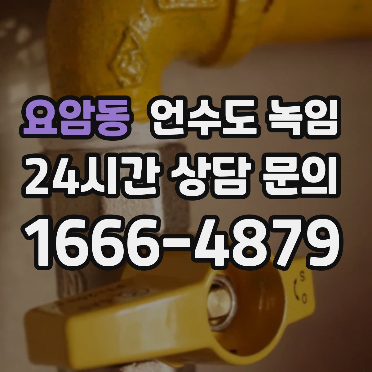 요암동 언수도 녹임 셀프로 하다가 더 큰 비용이 생기는 이유