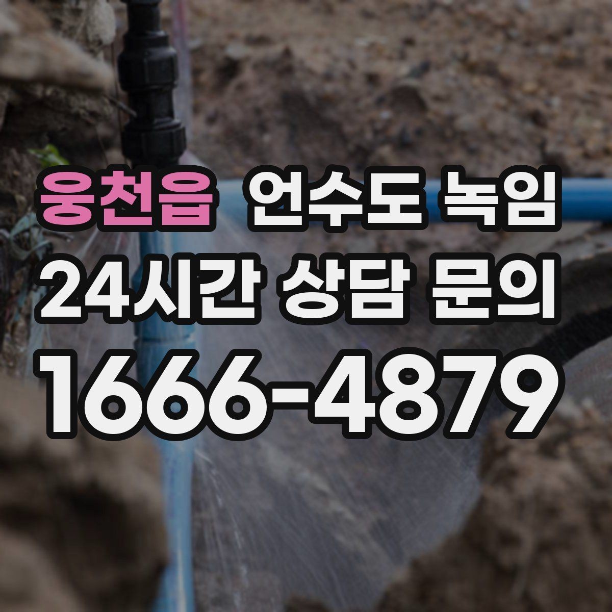 웅천읍 언수도 녹임 여러 수전이 동시에 약해지면 메인 라인을 의심