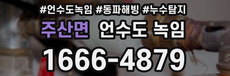 주산면 언수도 녹임