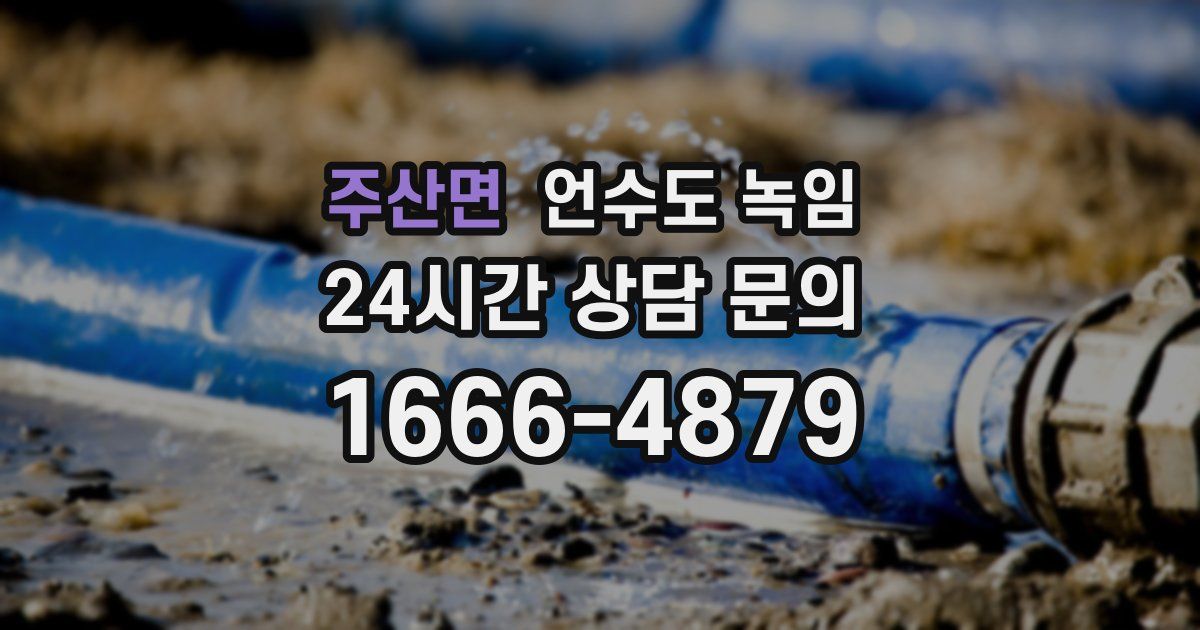 주산면 언수도 녹임