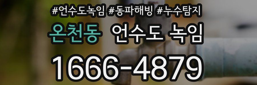 온천동 언수도 녹임