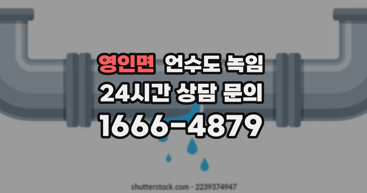 영인면 언수도 녹임