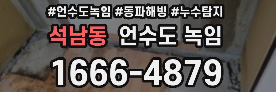 석남동 언수도 녹임