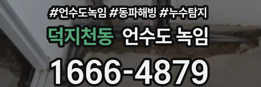 덕지천동 언수도 녹임