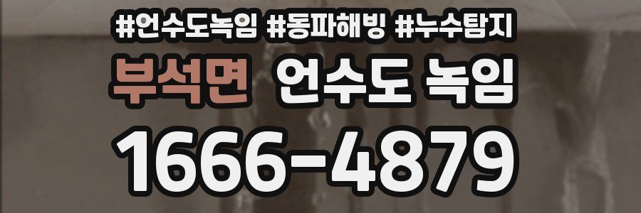 부석면 언수도 녹임