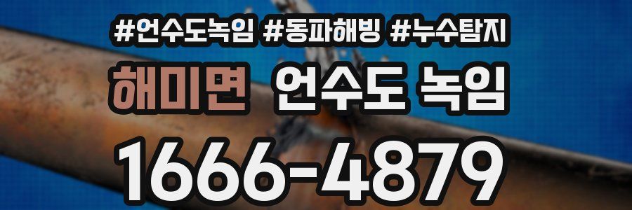 해미면 언수도 녹임