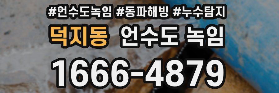 덕지동 언수도 녹임