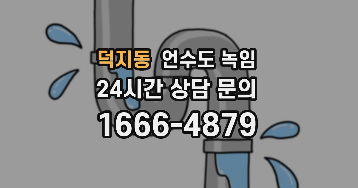 덕지동 언수도 녹임