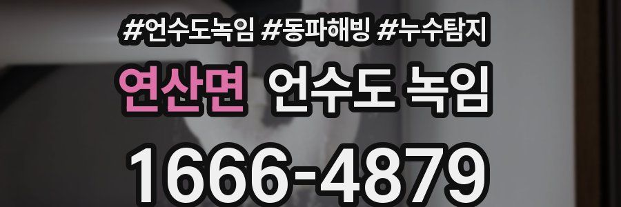 연산면 언수도 녹임