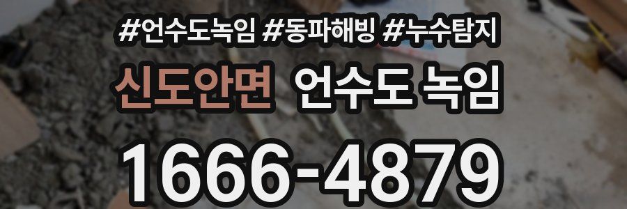 신도안면 언수도 녹임