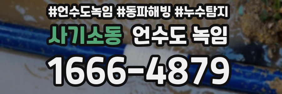 사기소동 언수도 녹임