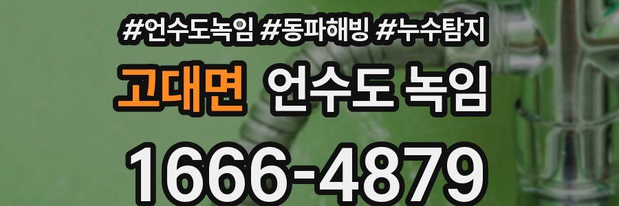 고대면 언수도 녹임