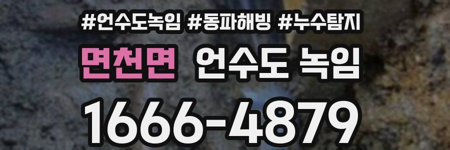 면천면 언수도 녹임