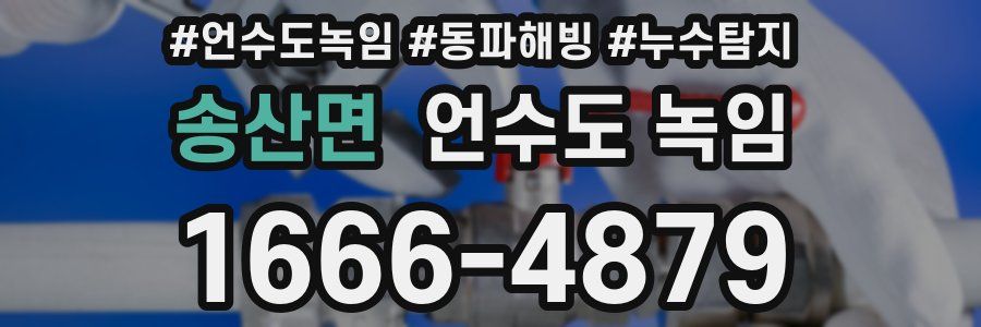 송산면 언수도 녹임