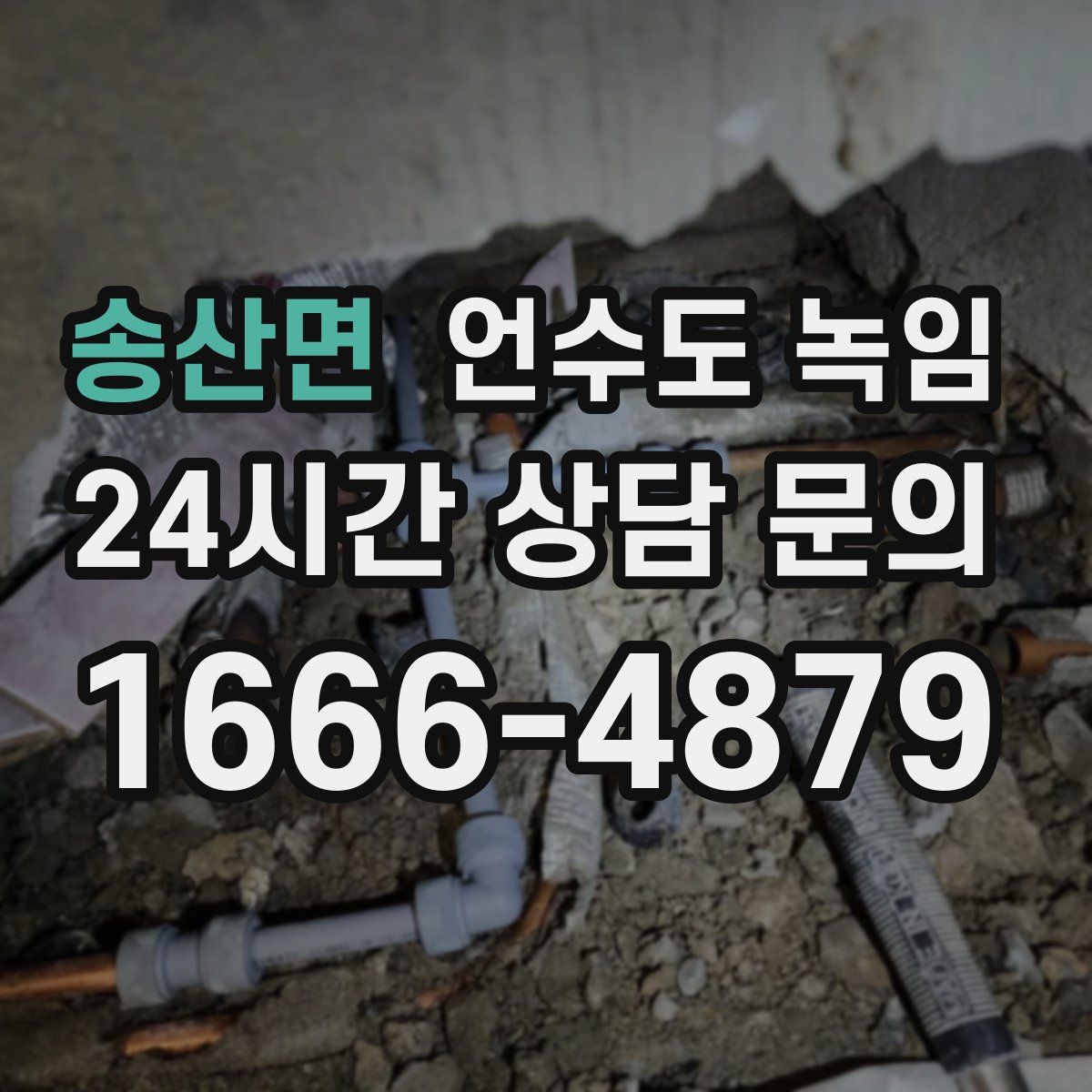 송산면 언수도 녹임