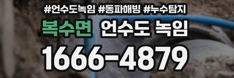 복수면 언수도 녹임