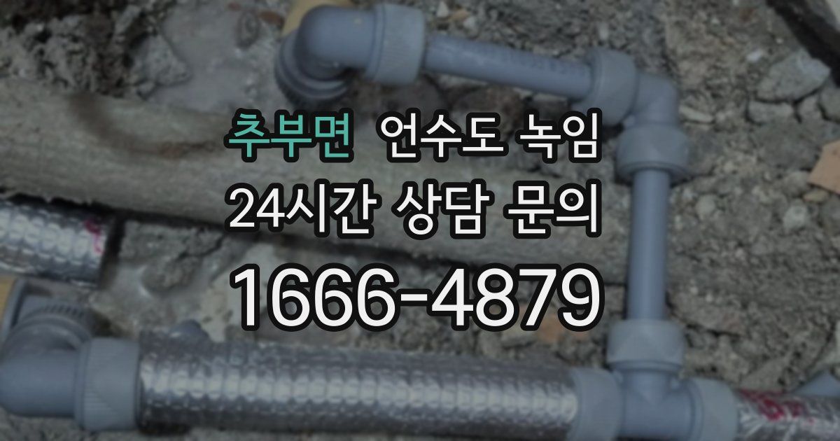 추부면 언수도 녹임