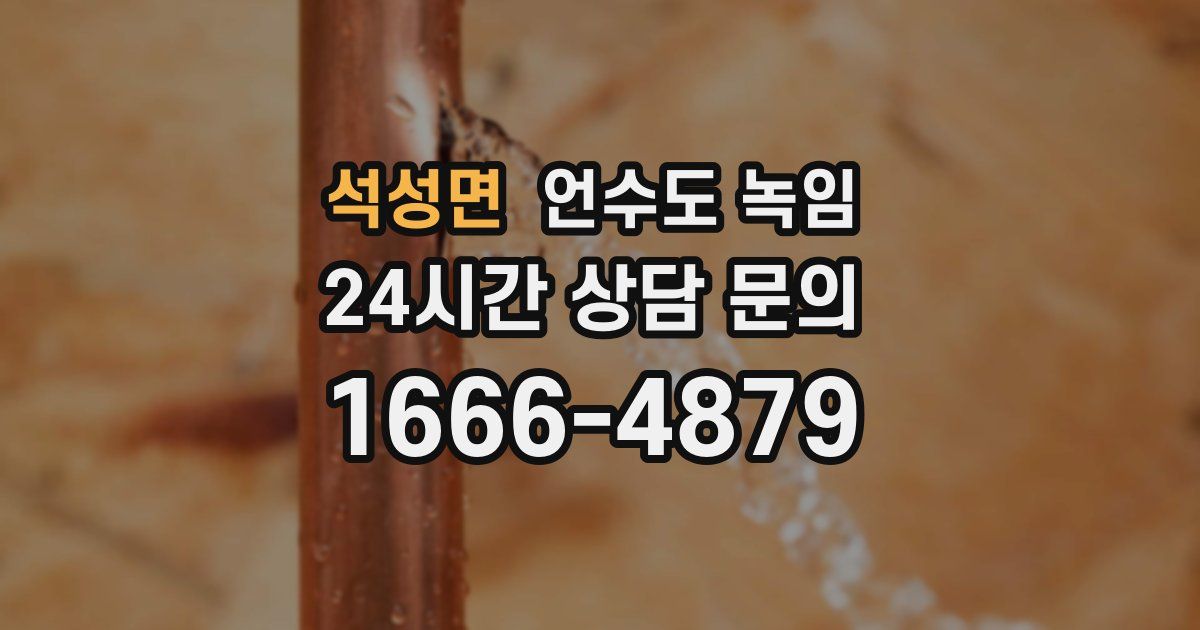 석성면 언수도 녹임