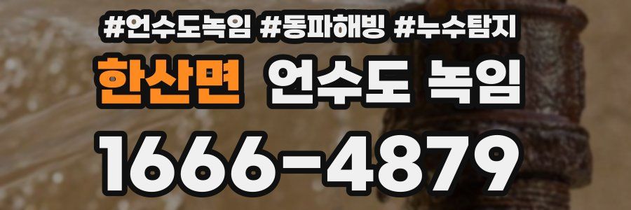 한산면 언수도 녹임