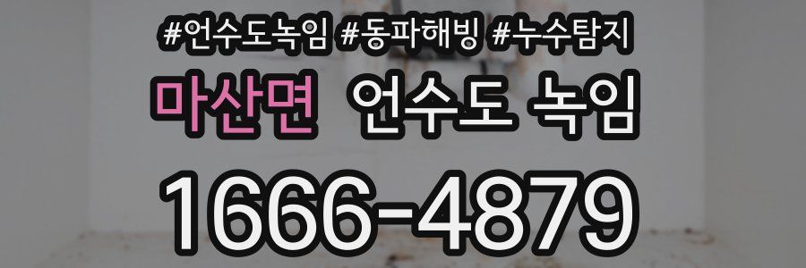 마산면 언수도 녹임