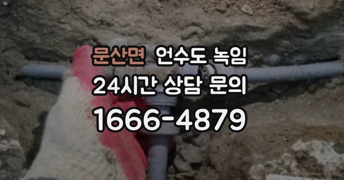 문산면 언수도 녹임