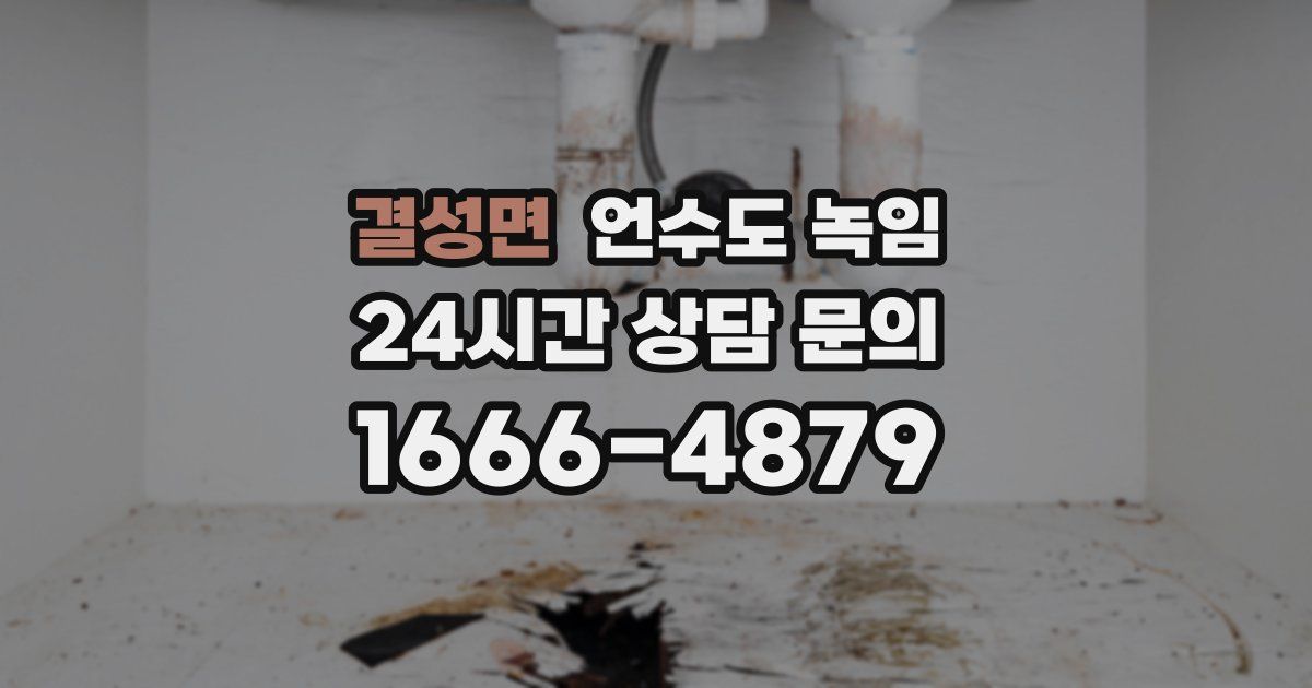 결성면 언수도 녹임