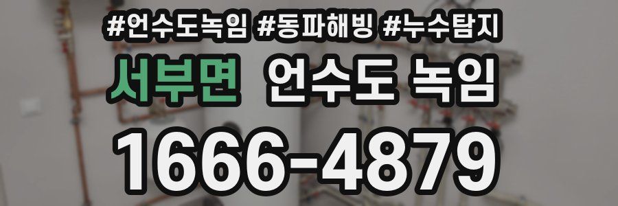 서부면 언수도 녹임