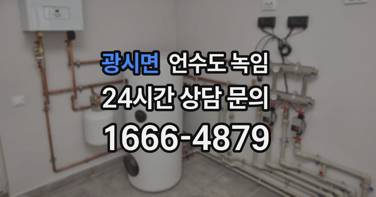 광시면 언수도 녹임