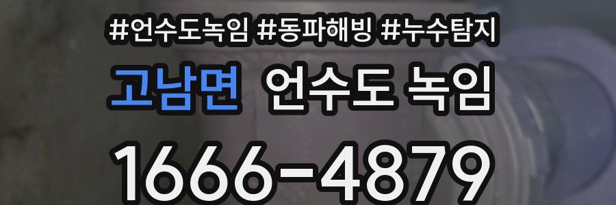 고남면 언수도 녹임