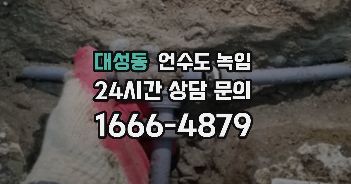 대성동 언수도 녹임