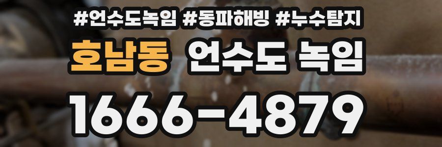 호남동 언수도 녹임