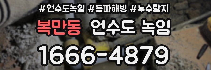 복만동 언수도 녹임