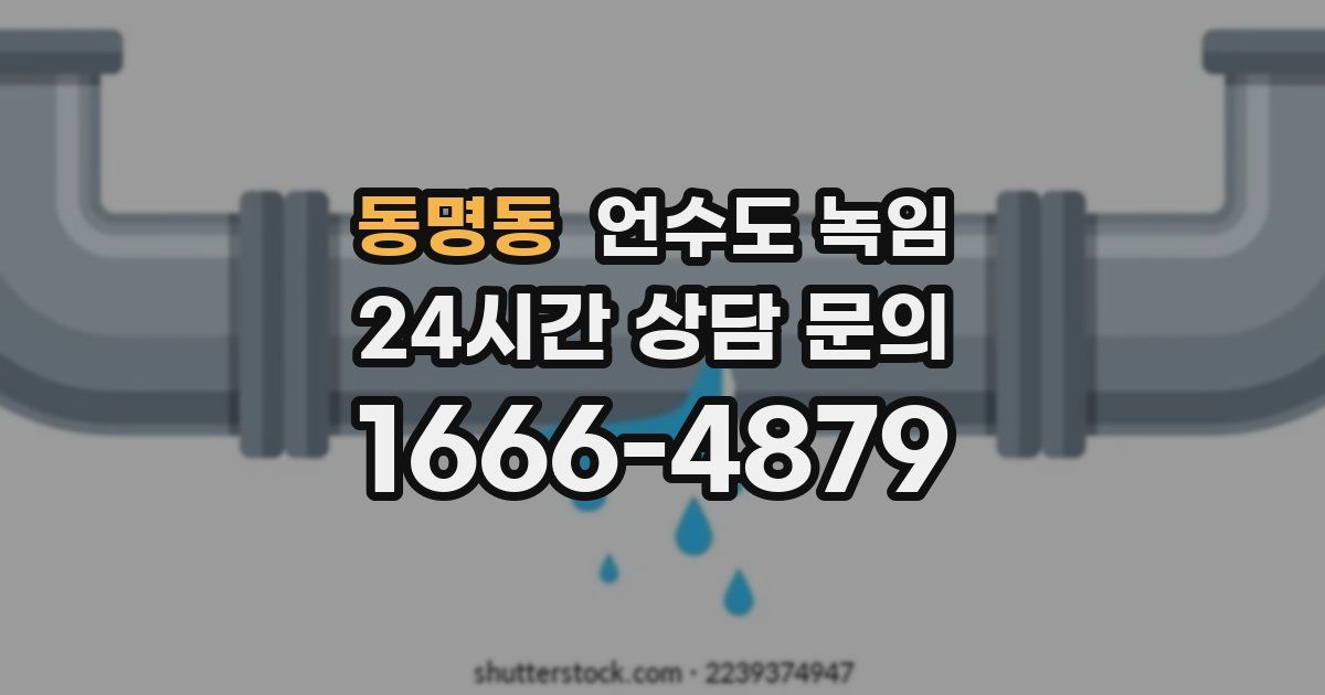 동명동 언수도 녹임