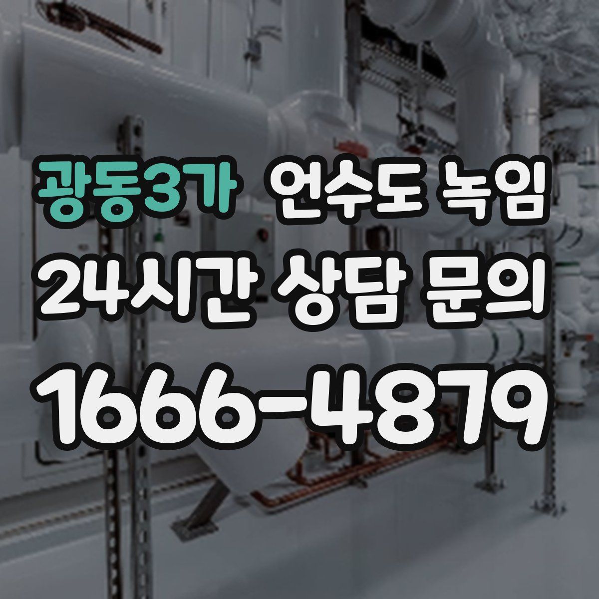 광동3가 언수도 녹임