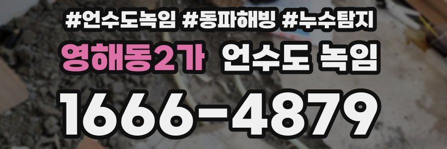 영해동2가 언수도 녹임