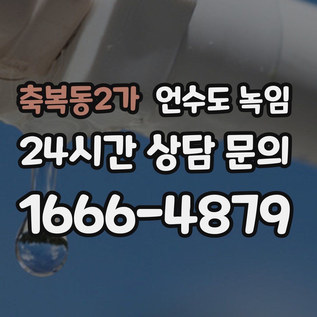 축복동2가 언수도 녹임