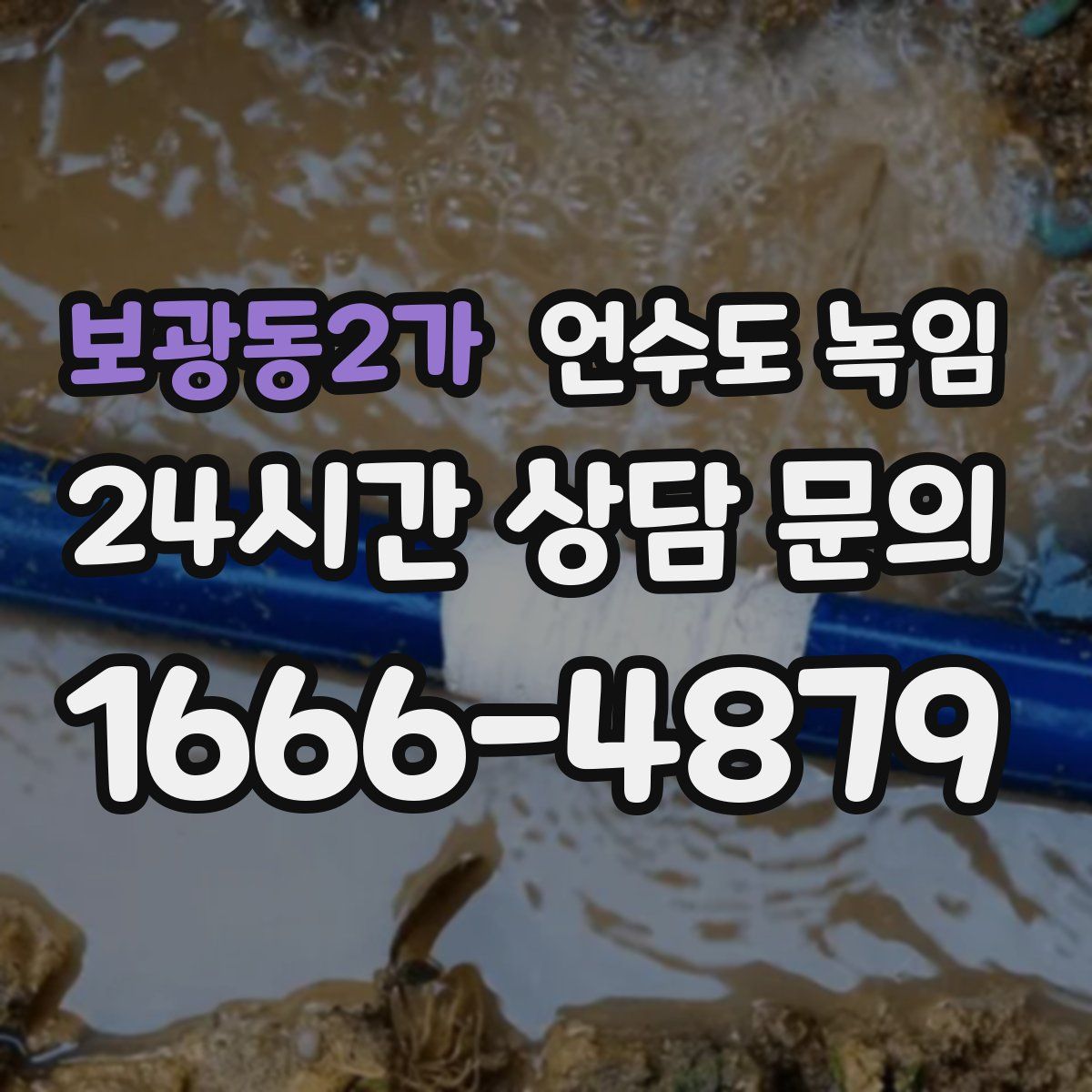 보광동2가 언수도 녹임