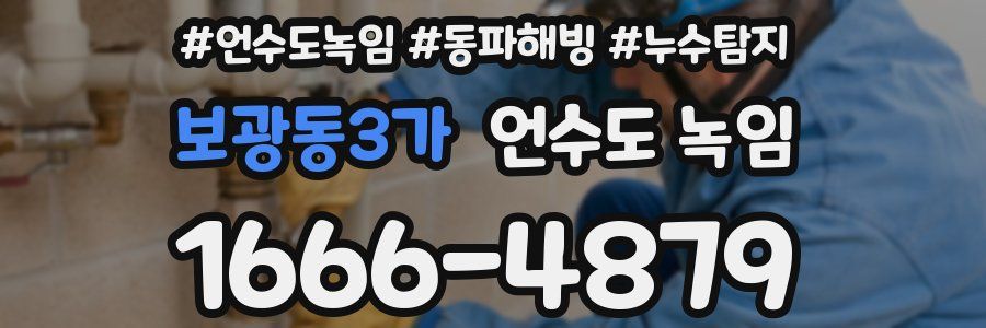 보광동3가 언수도 녹임