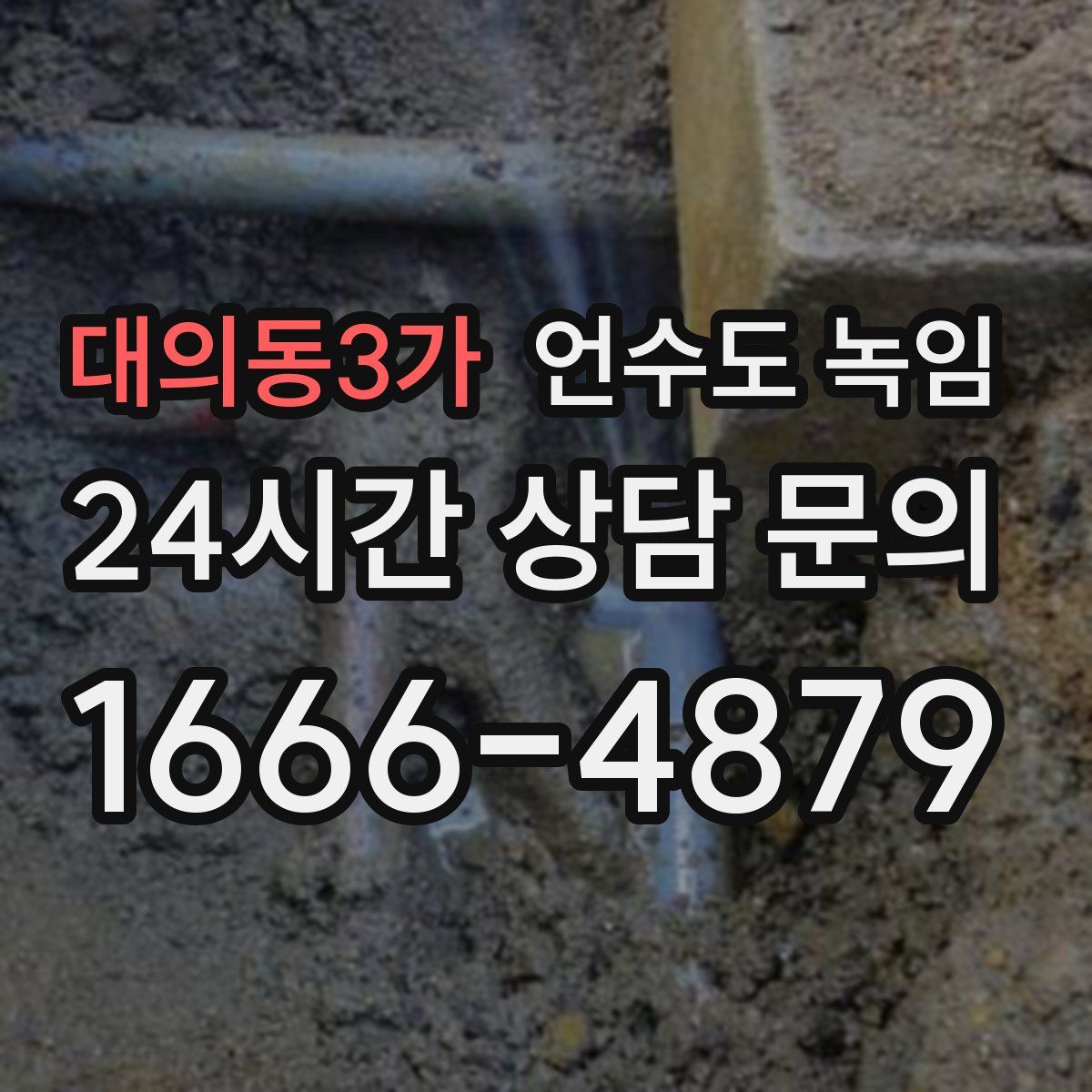 대의동3가 언수도 녹임