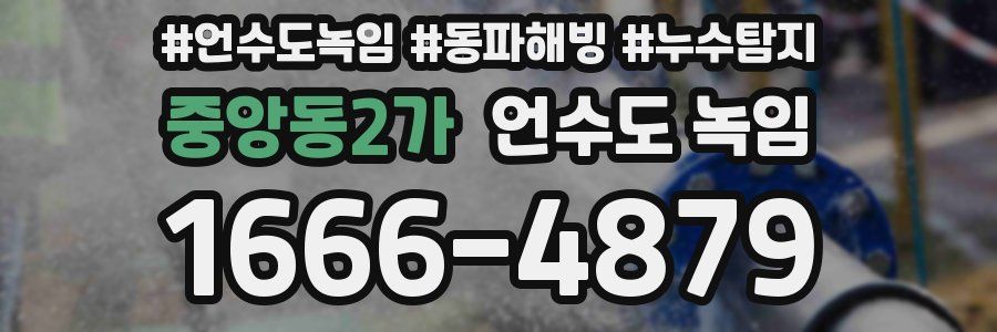 중앙동2가 언수도 녹임