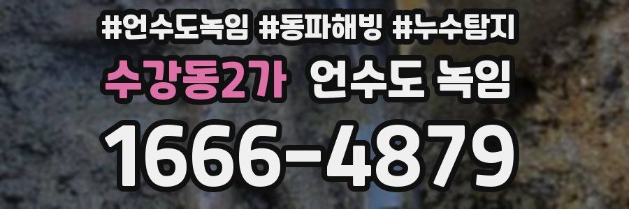 수강동2가 언수도 녹임