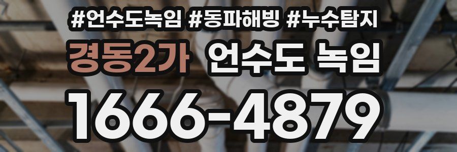 경동2가 언수도 녹임