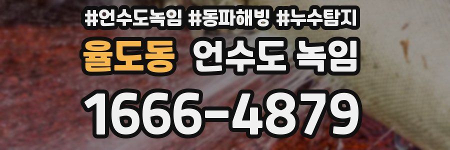 율도동 언수도 녹임