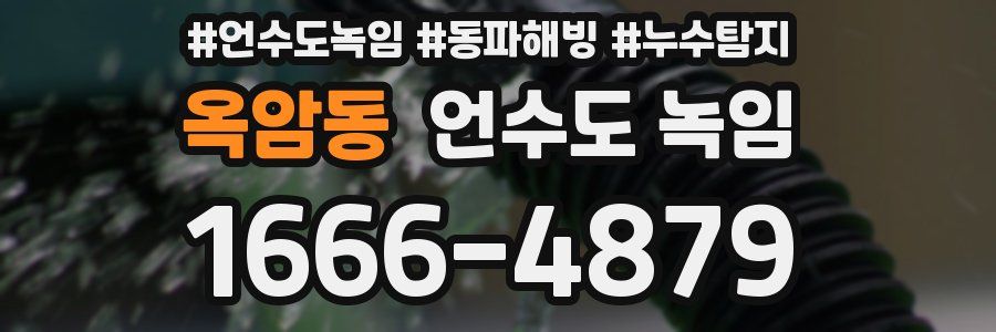 옥암동 언수도 녹임