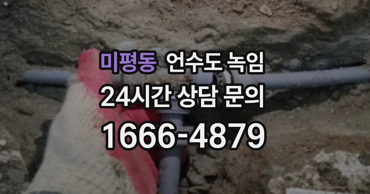 미평동 언수도 녹임
