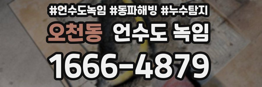 오천동 언수도 녹임