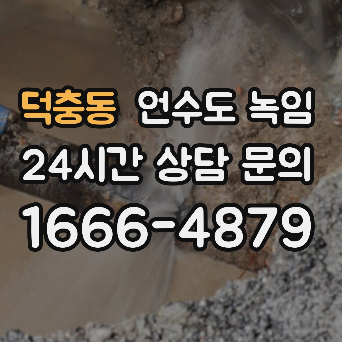 덕충동 언수도 녹임