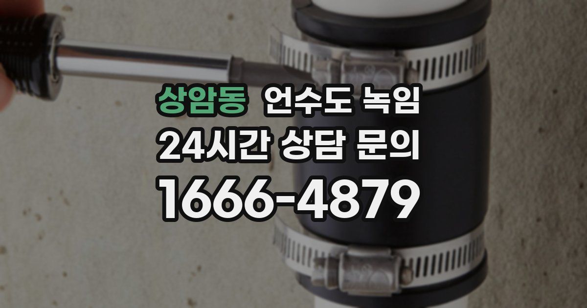 상암동 언수도 녹임