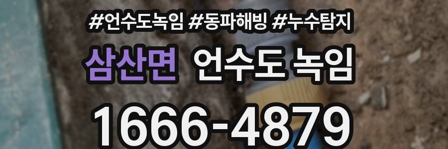 삼산면 언수도 녹임