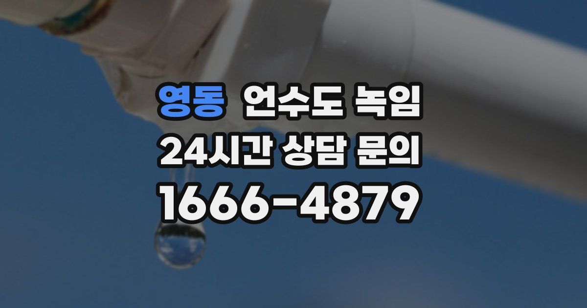 영동 언수도 녹임